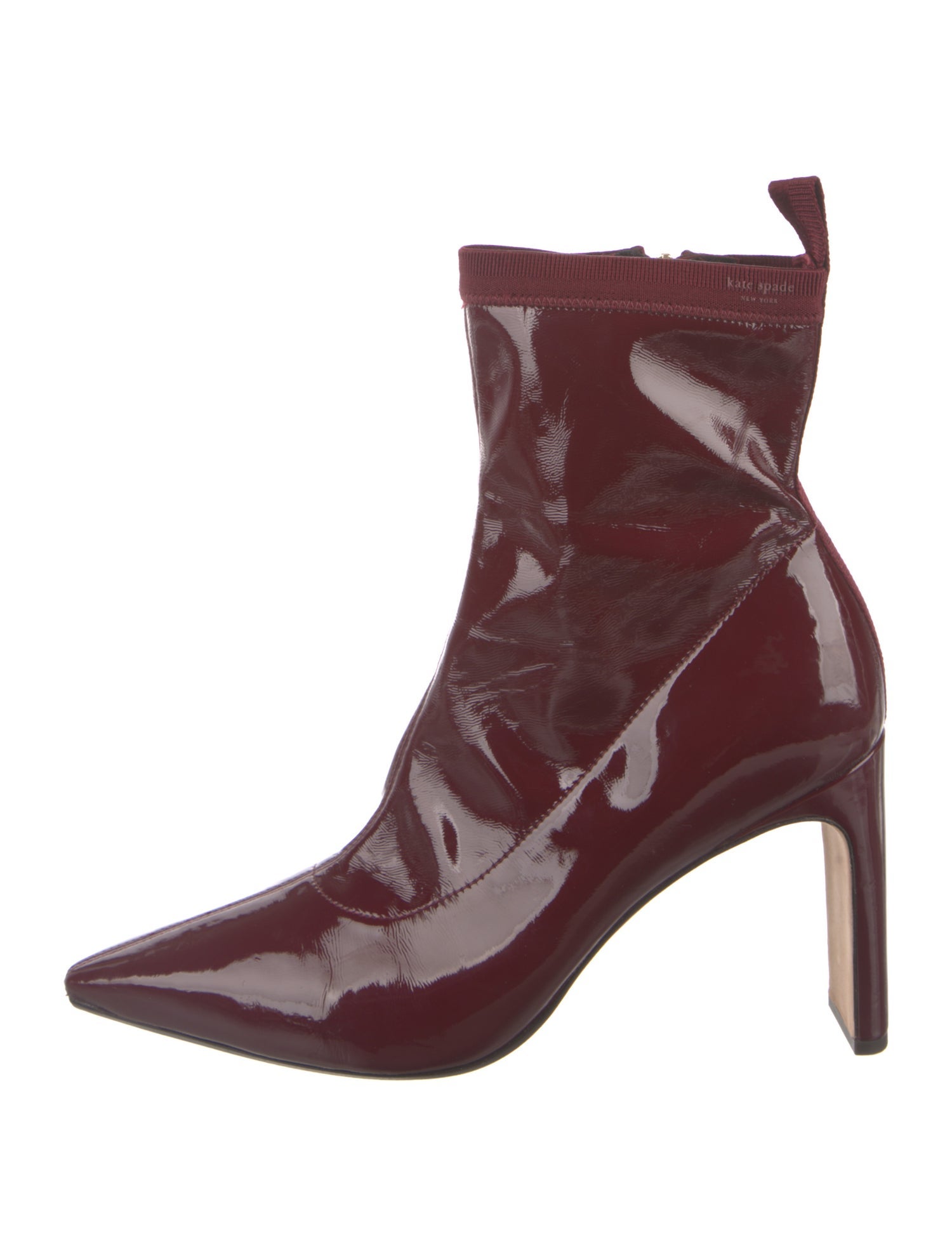 Kate Spade New York Patent Leather Sock Boots