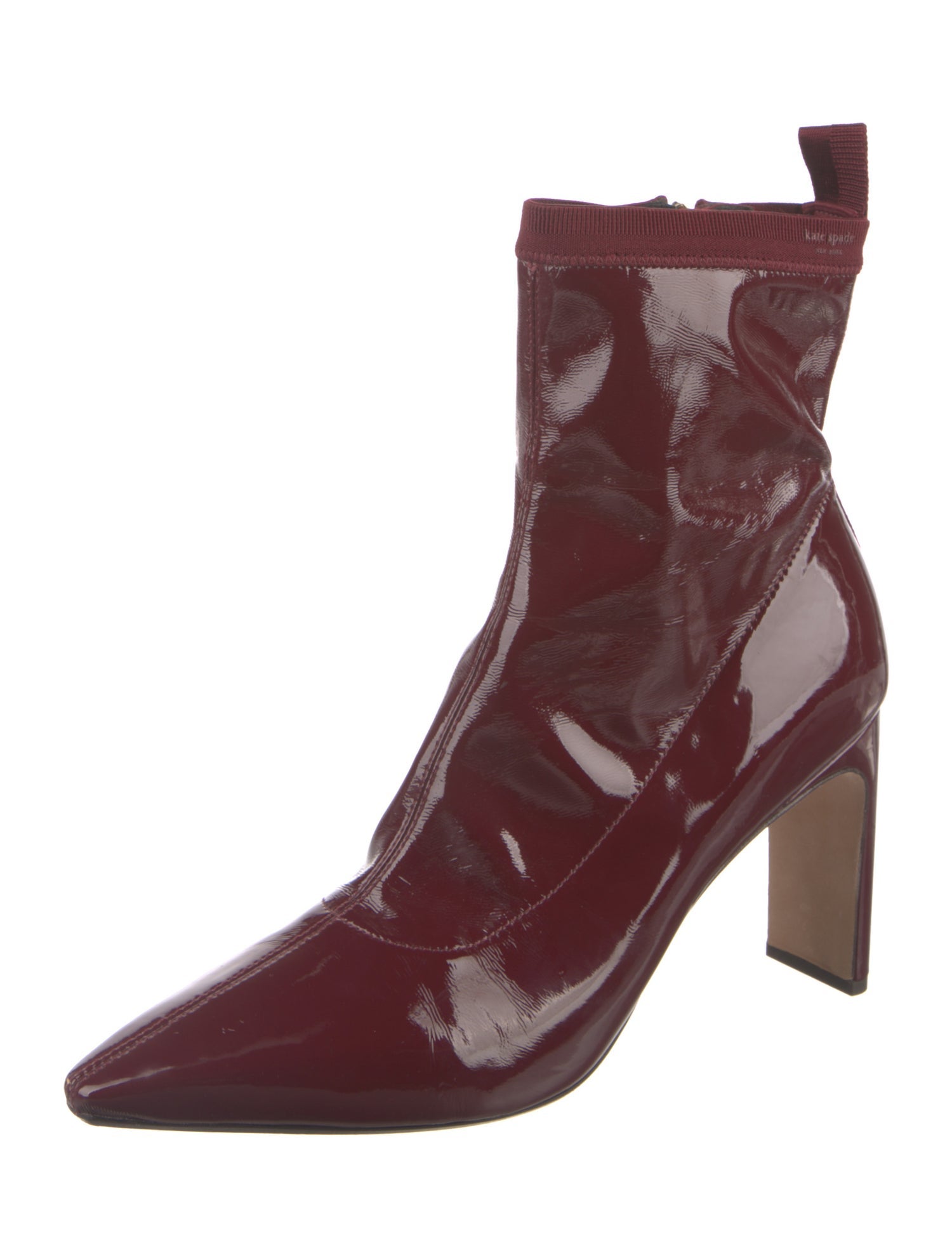 Kate Spade New York Patent Leather Sock Boots