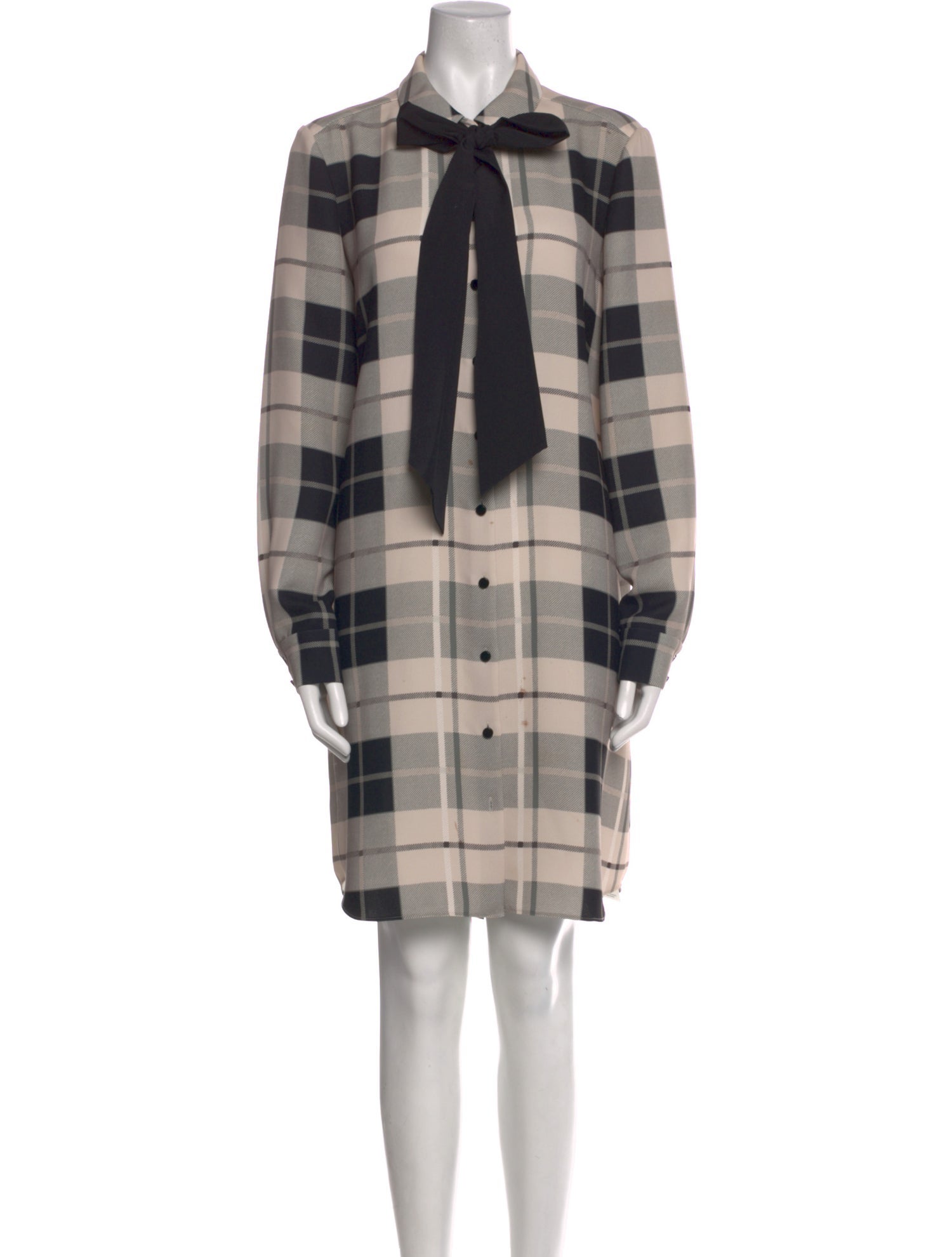 Kate Spade New York Plaid Print Knee-Length Dress