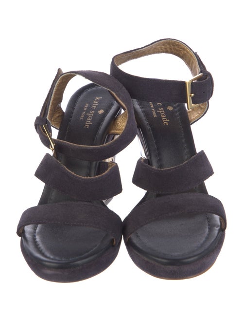 Kate Spade New York Suede Leather Trim Embellishment Sandals