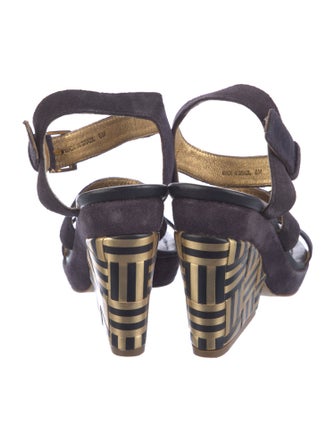 Kate Spade New York Suede Leather Trim Embellishment Sandals