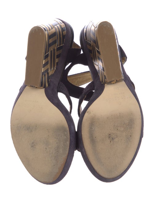 Kate Spade New York Suede Leather Trim Embellishment Sandals