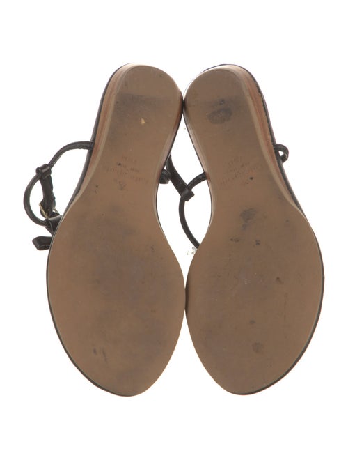 Kate Spade New York Leather Bow Accents T-Strap Sandals