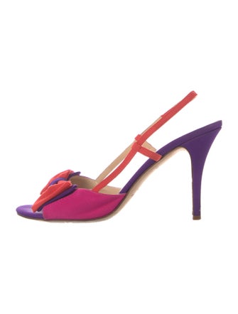Kate Spade New York Satin Bow Accents Slingback Sandals