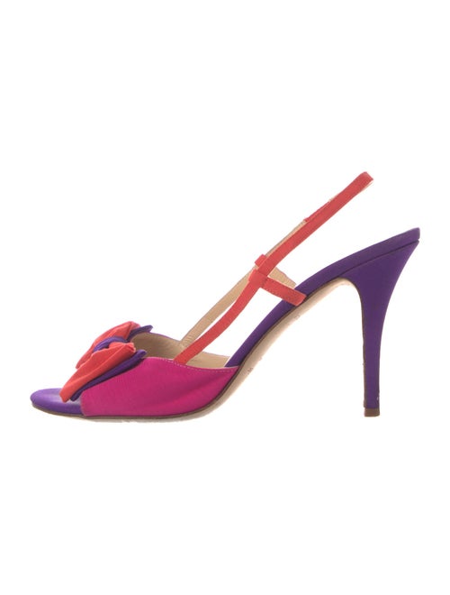 Kate Spade New York Satin Bow Accents Slingback Sandals
