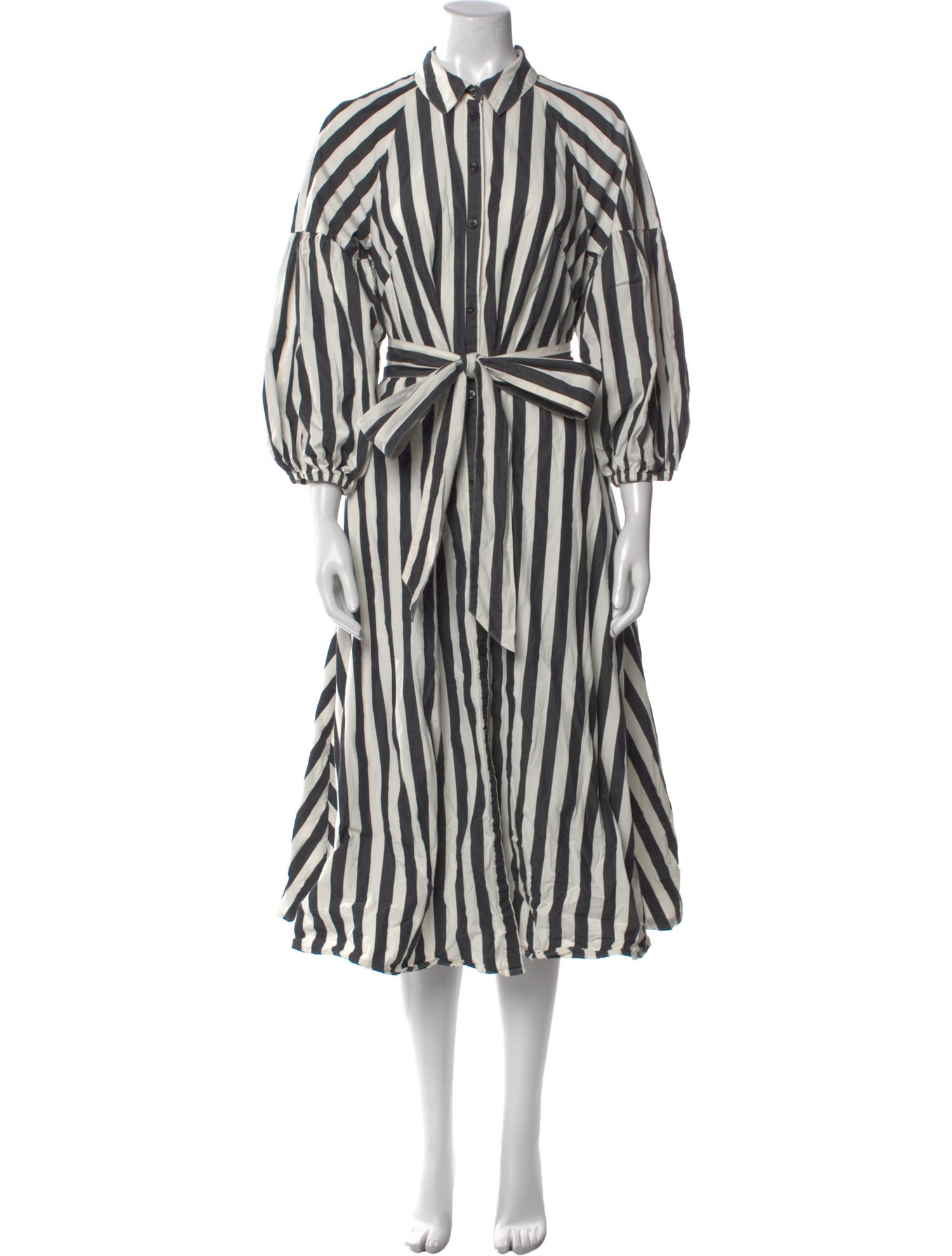 Kate Spade New York Striped Midi Length Dress