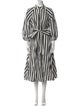 Kate Spade New York Striped Midi Length Dress