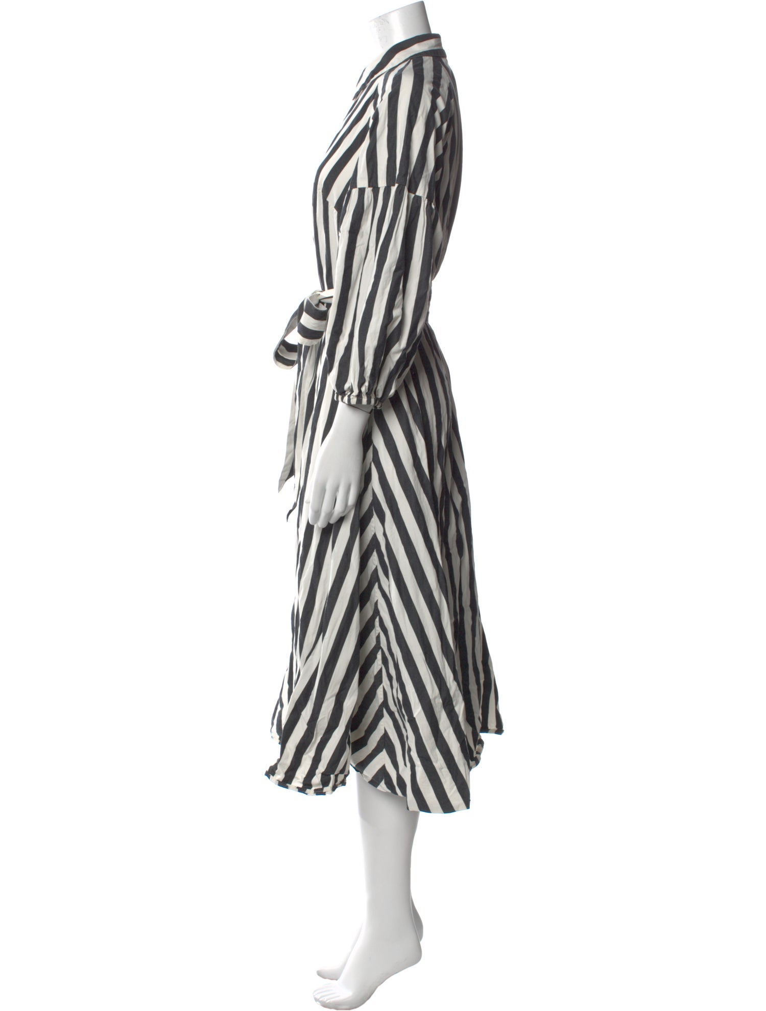 Kate Spade New York Striped Midi Length Dress