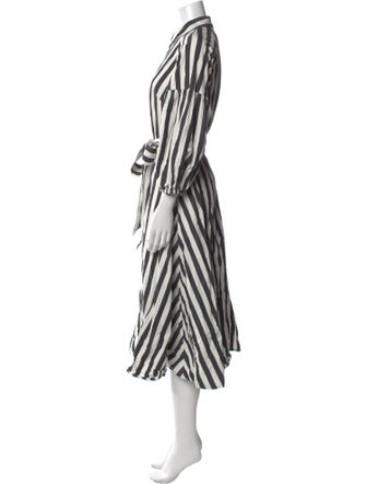 Kate Spade New York Striped Midi Length Dress