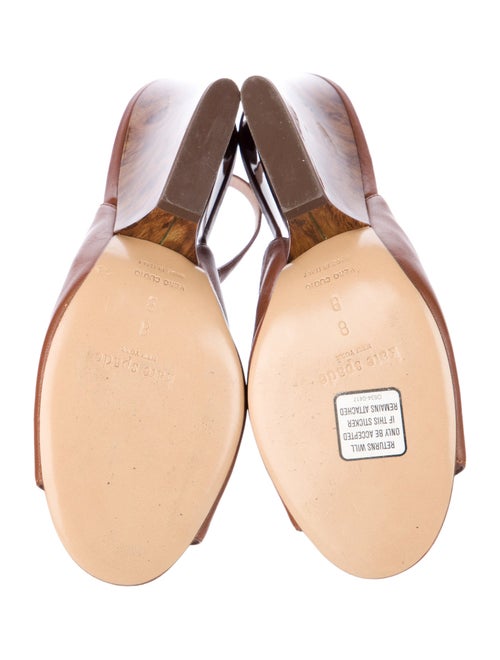 Kate Spade New York Leather Animal Print Slingback Pumps