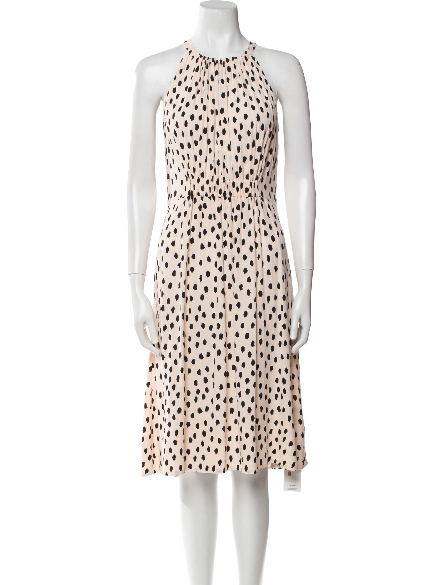 Kate Spade New York Polka Dot Print Midi Length Dress