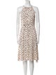 Kate Spade New York Polka Dot Print Midi Length Dress