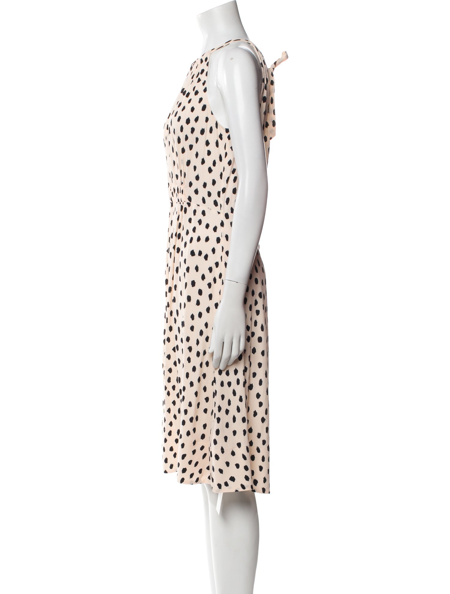 Kate Spade New York Polka Dot Print Midi Length Dress