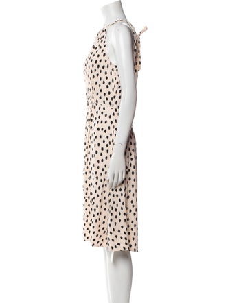 Kate Spade New York Polka Dot Print Midi Length Dress