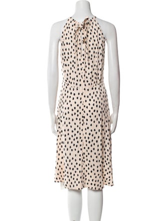 Kate Spade New York Polka Dot Print Midi Length Dress