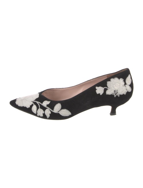 Kate Spade New York Suede Floral Print Mules