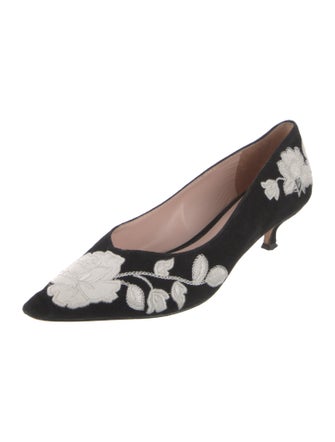 Kate Spade New York Suede Floral Print Mules