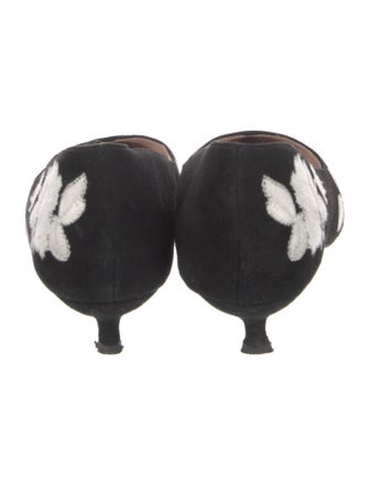 Kate Spade New York Suede Floral Print Mules