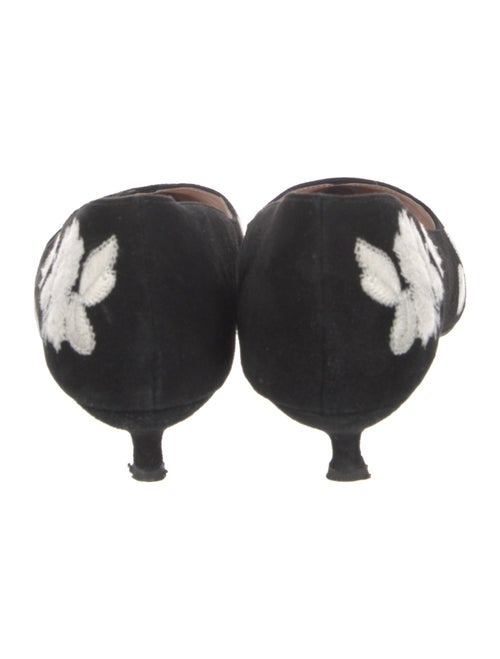 Kate Spade New York Suede Floral Print Mules