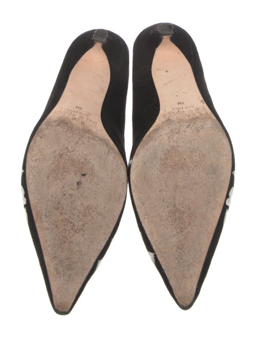 Kate Spade New York Suede Floral Print Mules