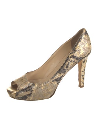 Kate Spade New York Embossed Leather Animal Print Pumps