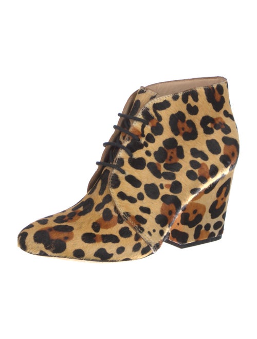 Kate Spade New York Ponyhair Animal Print Lace-Up Boots