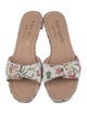 Kate Spade New York Leather Floral Print Slides
