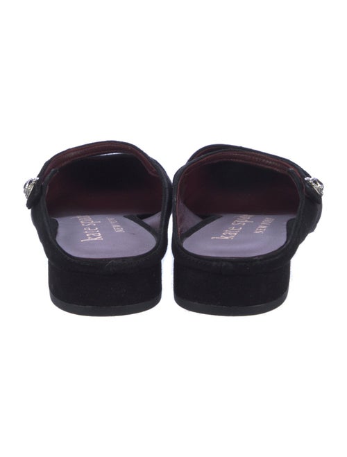Kate Spade New York Suede Crystal Embellishments Mules