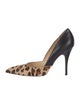 Kate Spade New York Leather Animal Print D'Orsay Pumps