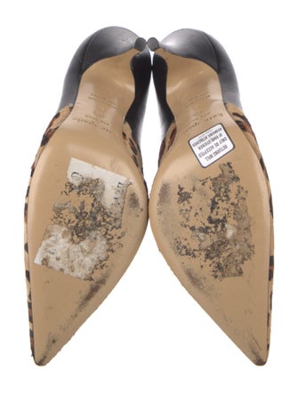 Kate Spade New York Leather Animal Print D'Orsay Pumps