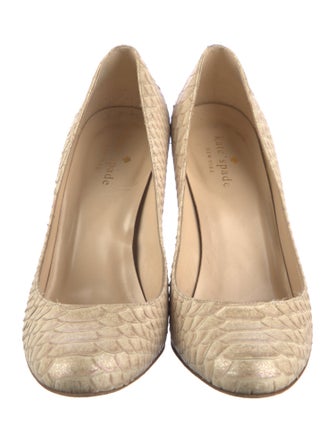 Kate Spade New York Embossed Leather Animal Print Pumps