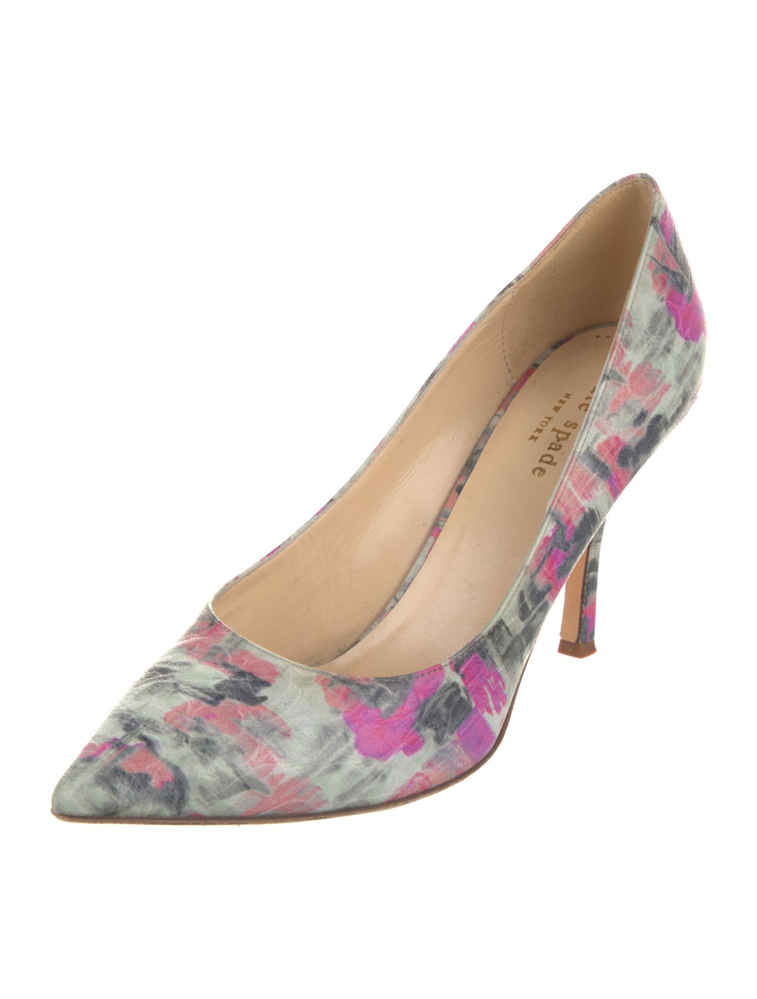 Kate Spade New York Leather Floral Print Pumps
