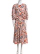 Kate Spade New York Floral Print Long Dress