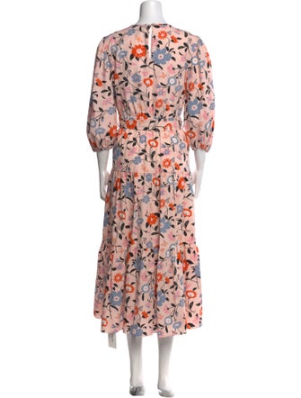Kate Spade New York Floral Print Long Dress