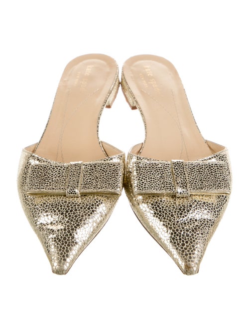 Kate Spade New York Leather Bow Accents Mules