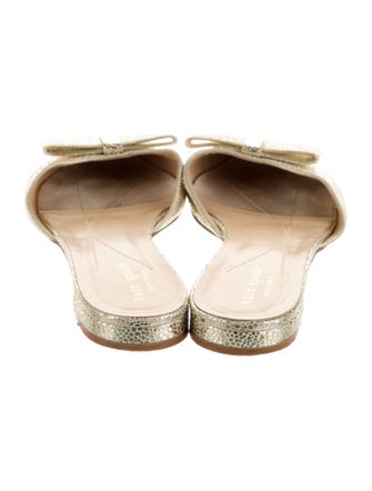 Kate Spade New York Leather Bow Accents Mules