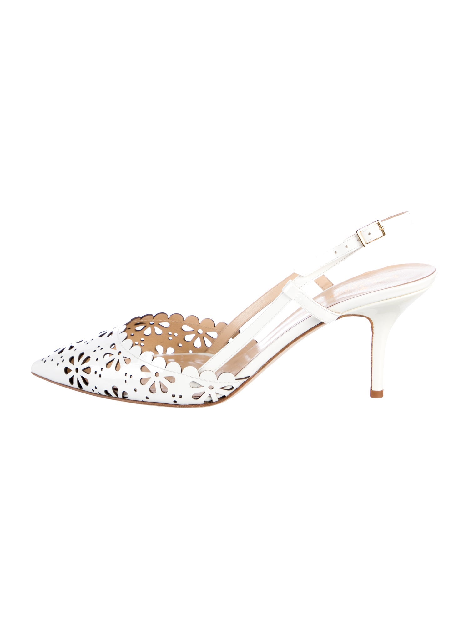 Kate Spade New York Leather Patterned Slingback Pumps