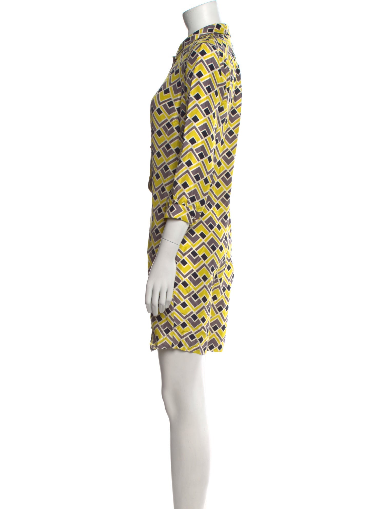 Kate Spade New York Printed Mini Dress - Yellow Dresses, Clothing -  WKA456347 | The RealReal