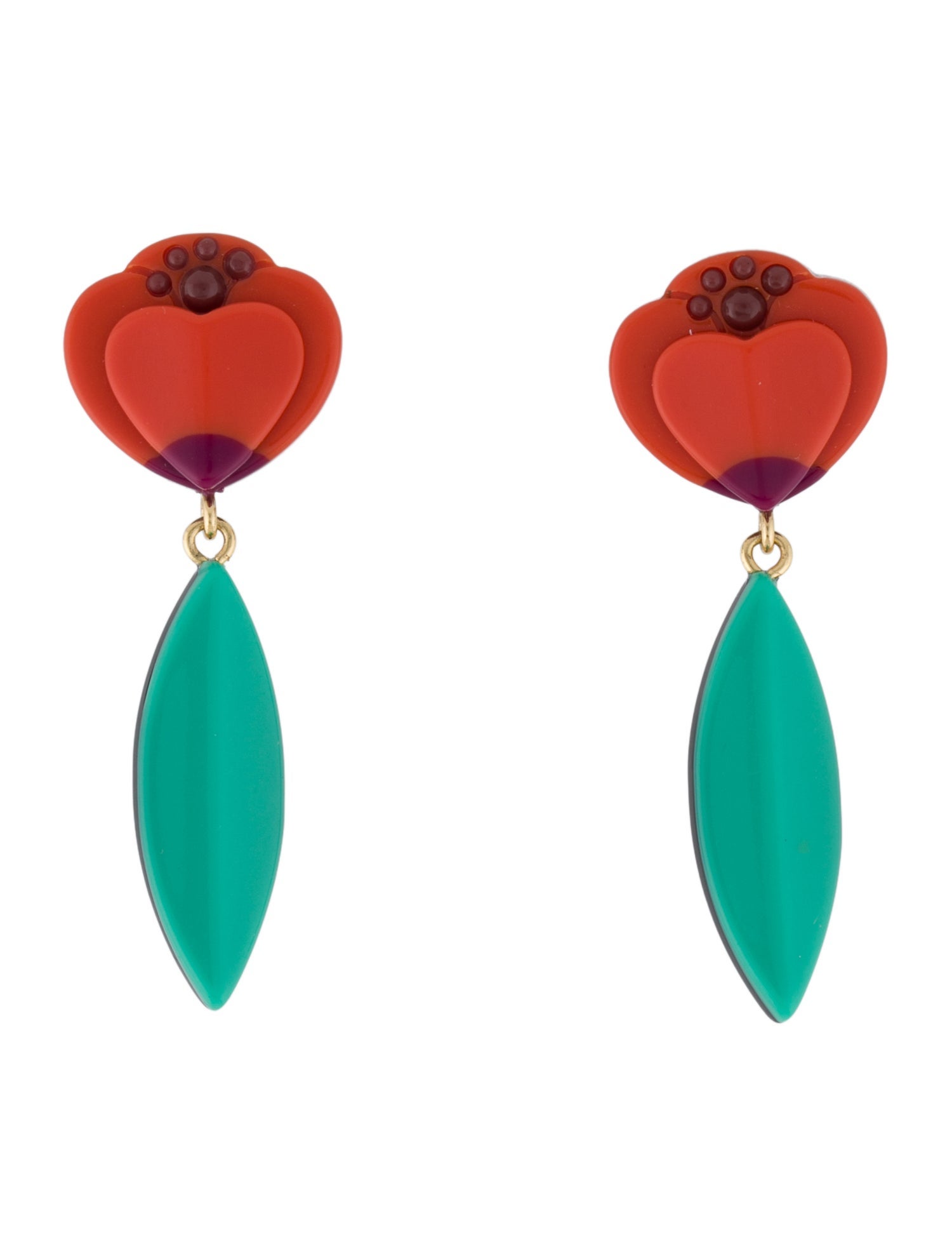 Kate Spade New York Resin 'Best Buds' Statement Drop Earrings