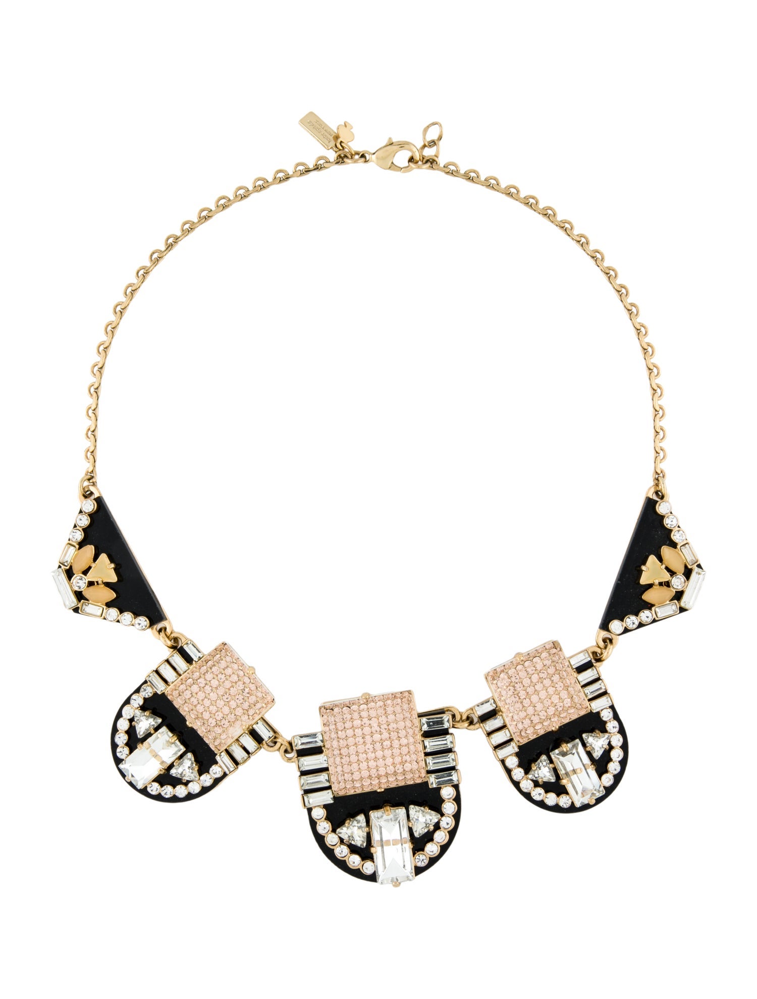 Kate Spade New York Crystal & Resin Imperial Tile Collar Necklace