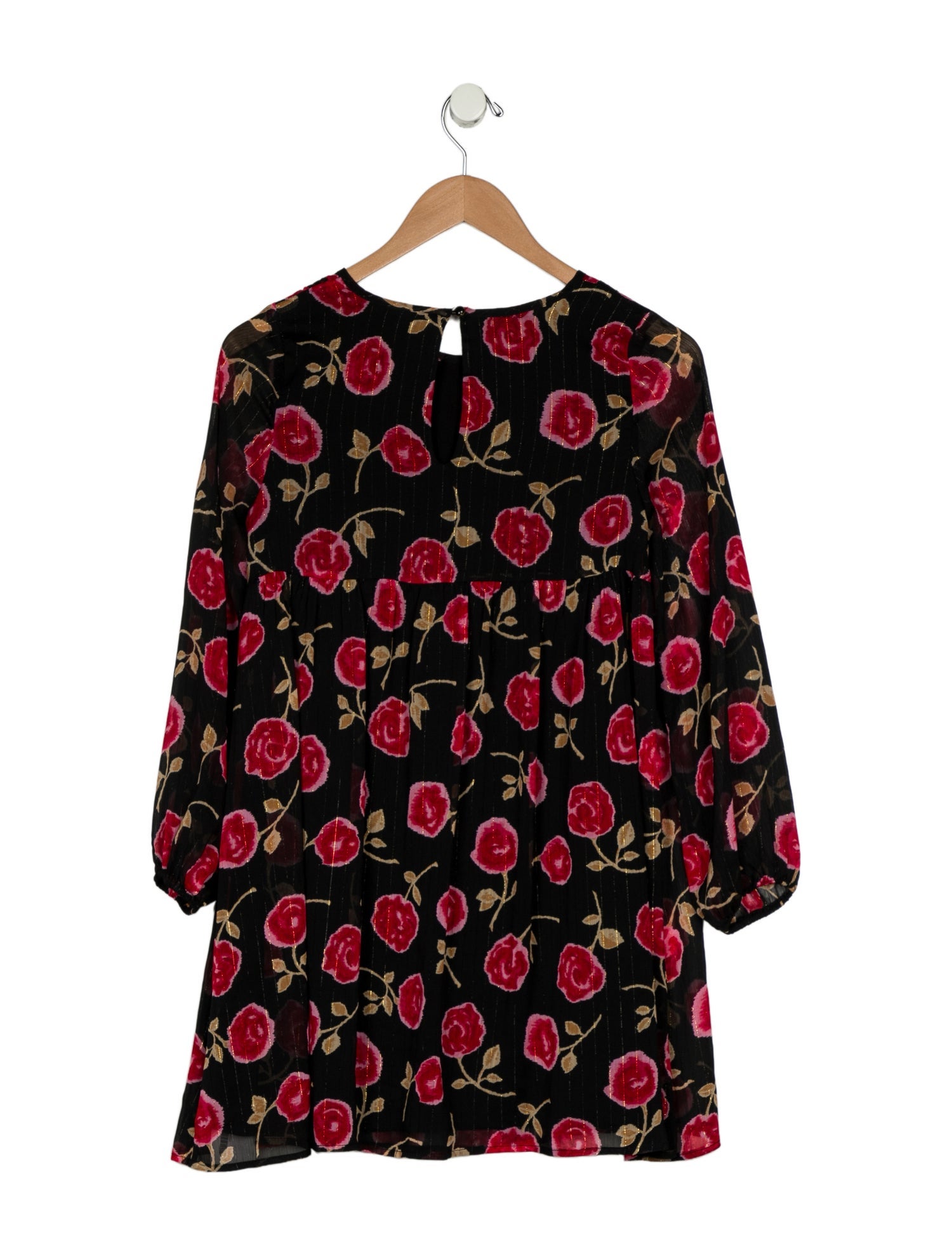 Kate Spade New York Kids' Girls' Patterned Long Sleeve Dress