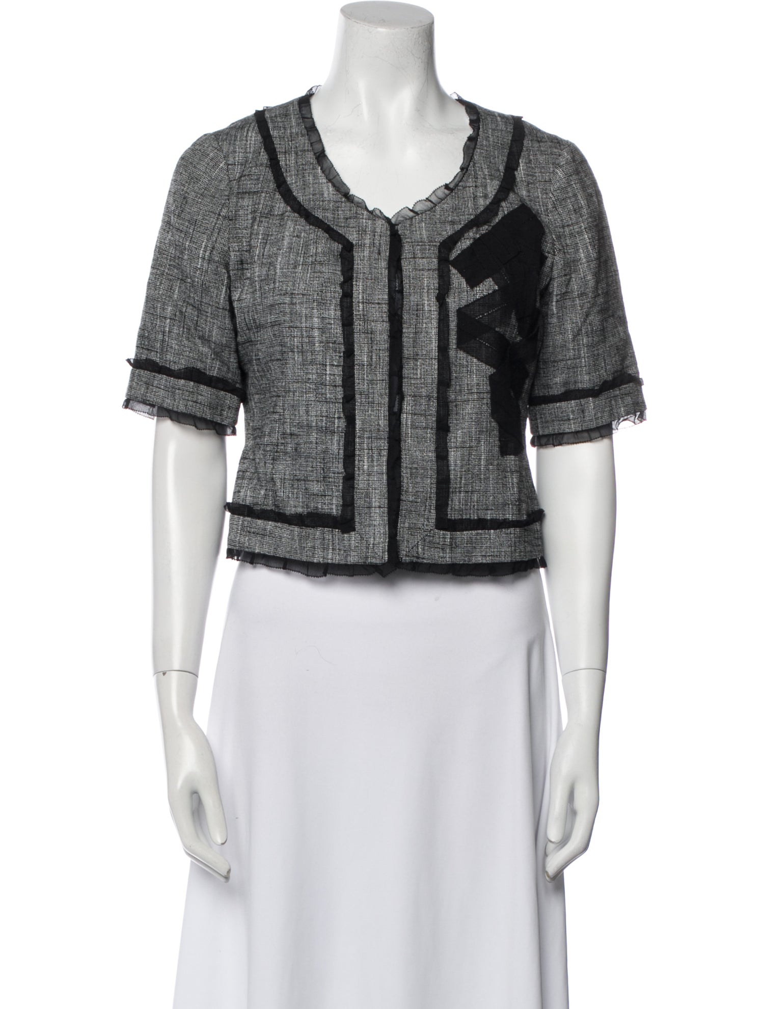Kate Spade New York Tweed Pattern Evening Jacket