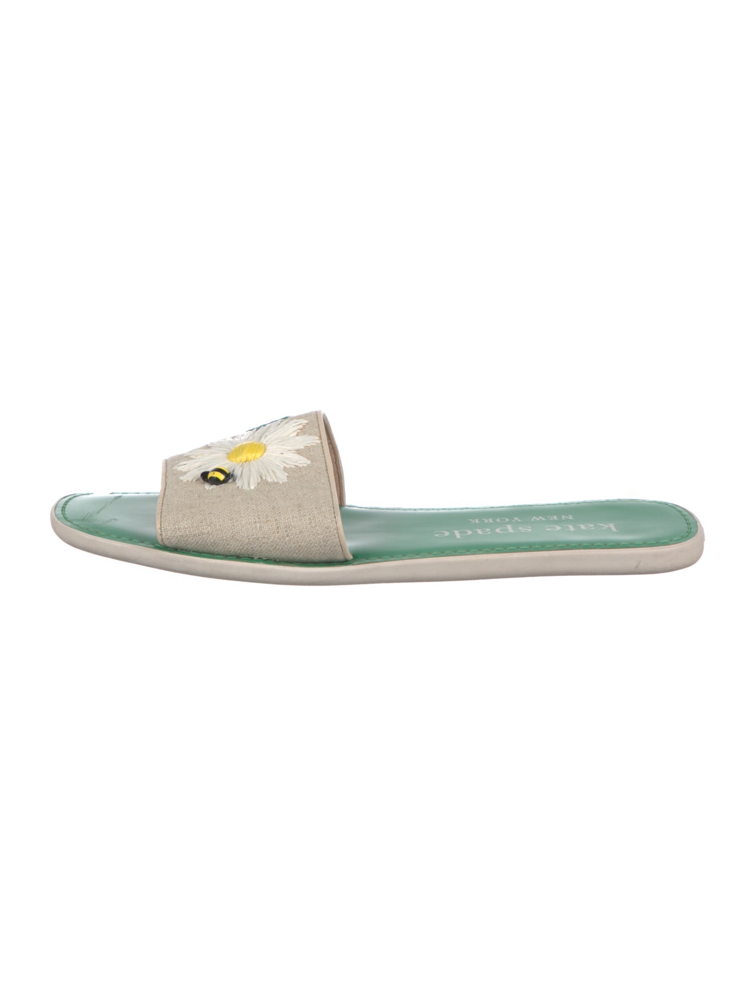 Kate Spade New York Canvas Floral Print Slides