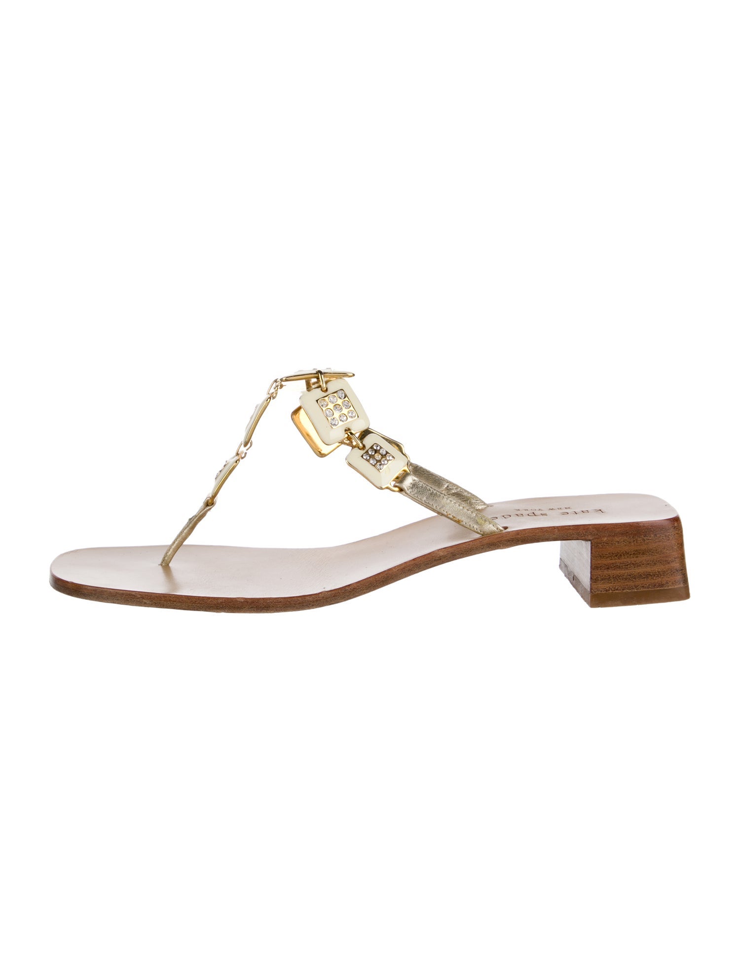 Kate Spade New York Leather T-Strap Sandals