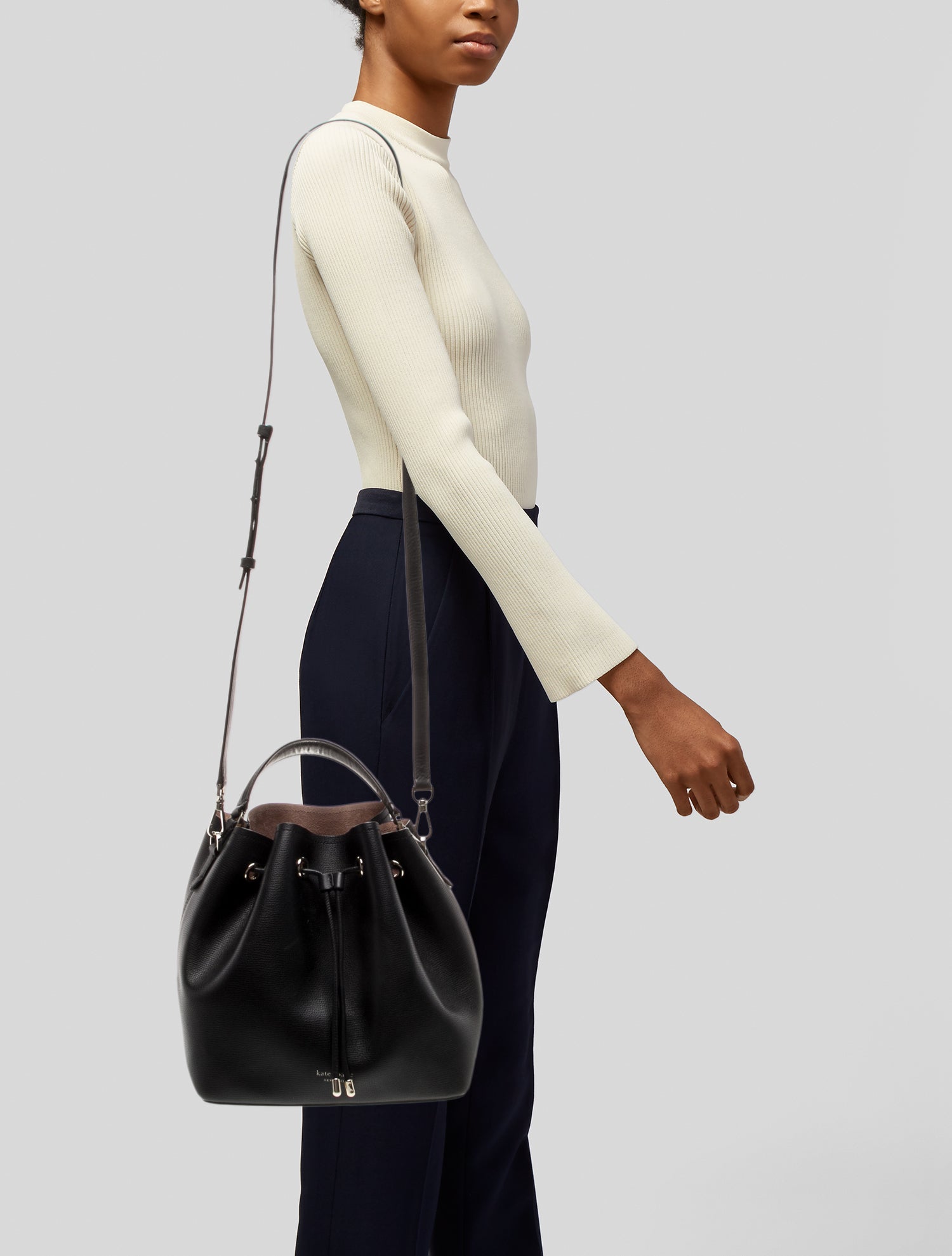 Kate Spade New York Leather Bucket Bag