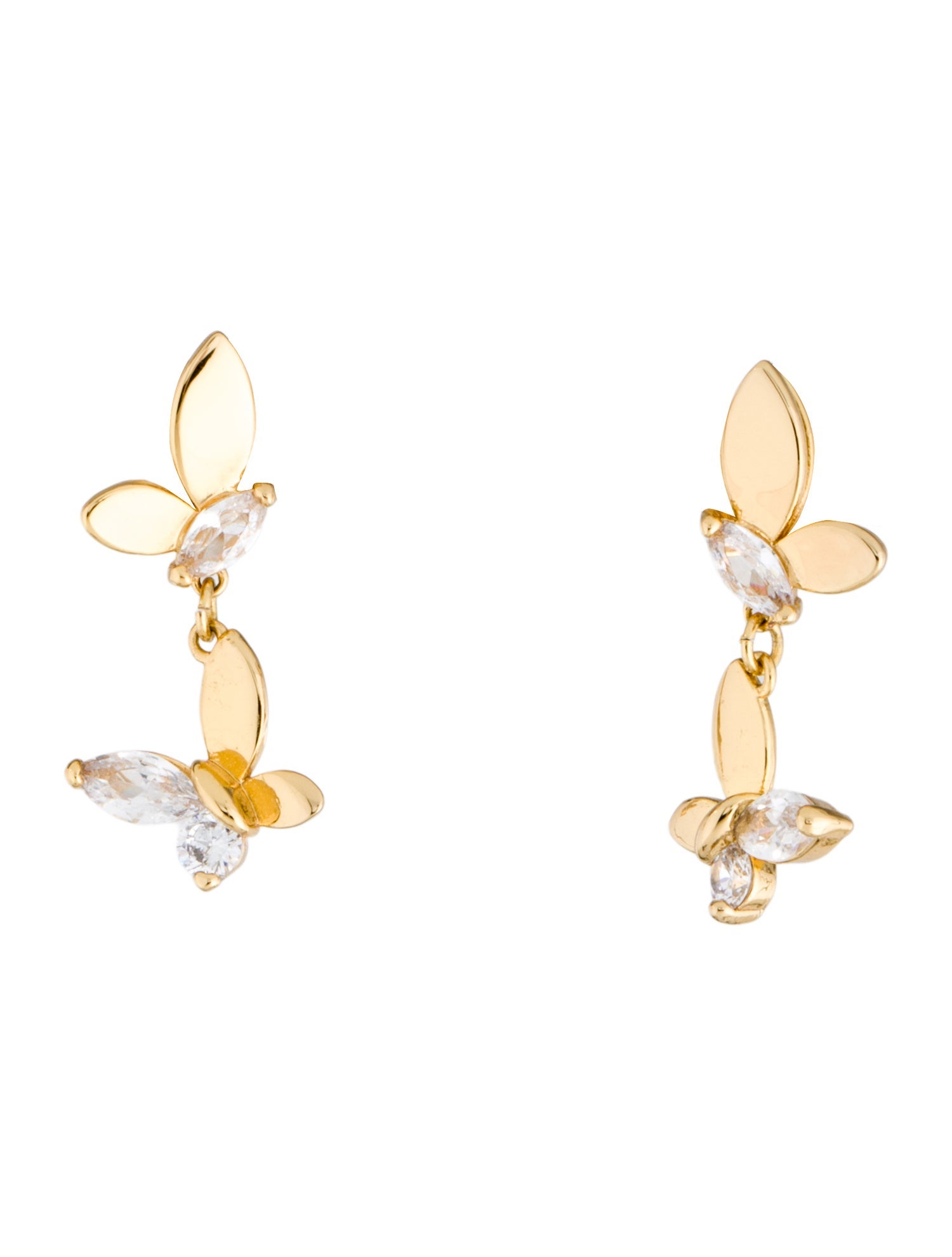 Kate Spade New York Crystal Social Butterfly Drop Earrings