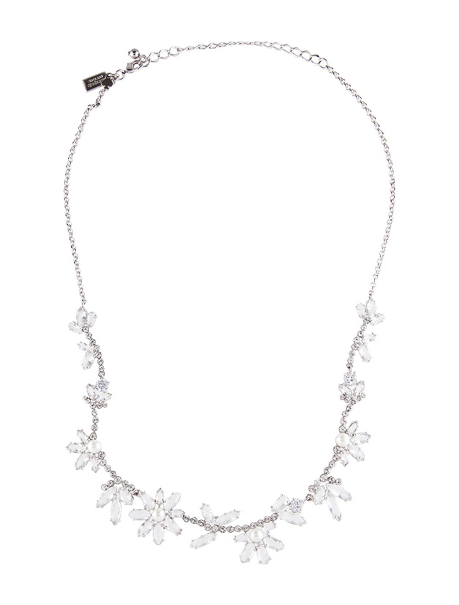 Kate Spade New York Faux Pearl & Crystal Collar Necklace
