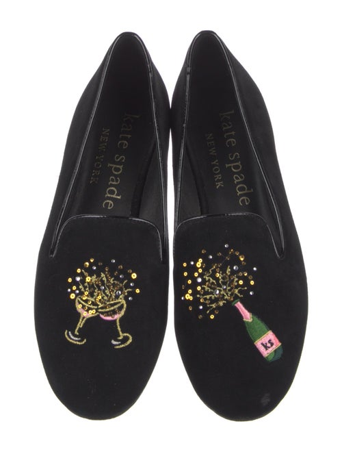 Kate Spade New York Suede Studded Accents Loafers