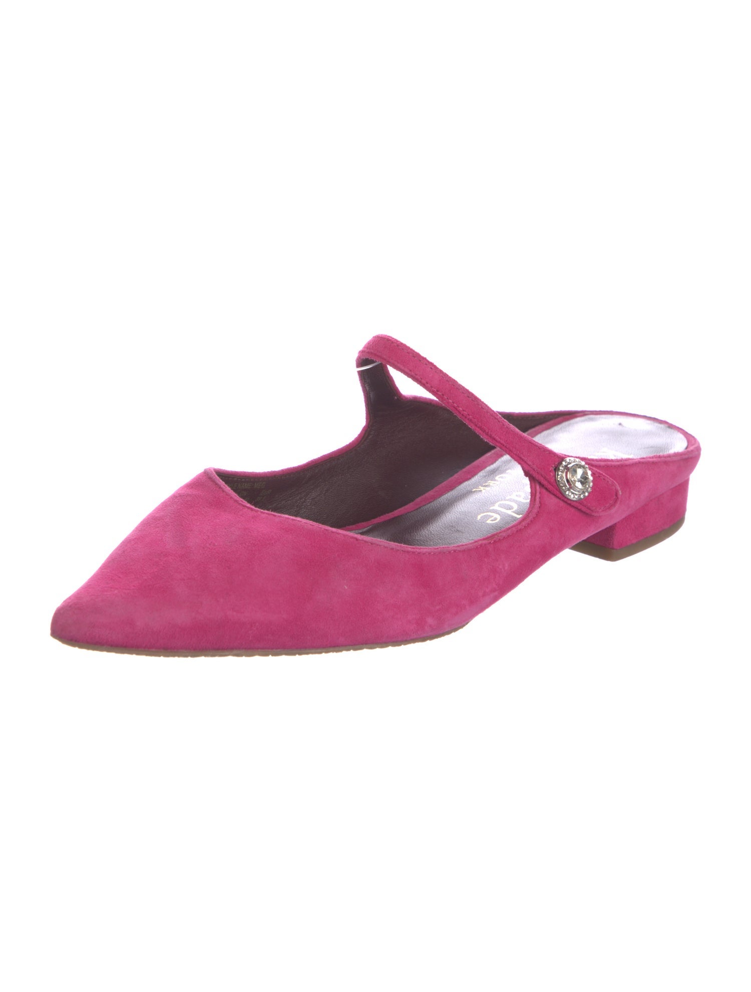 Kate Spade New York Suede Crystal Embellishments Mules