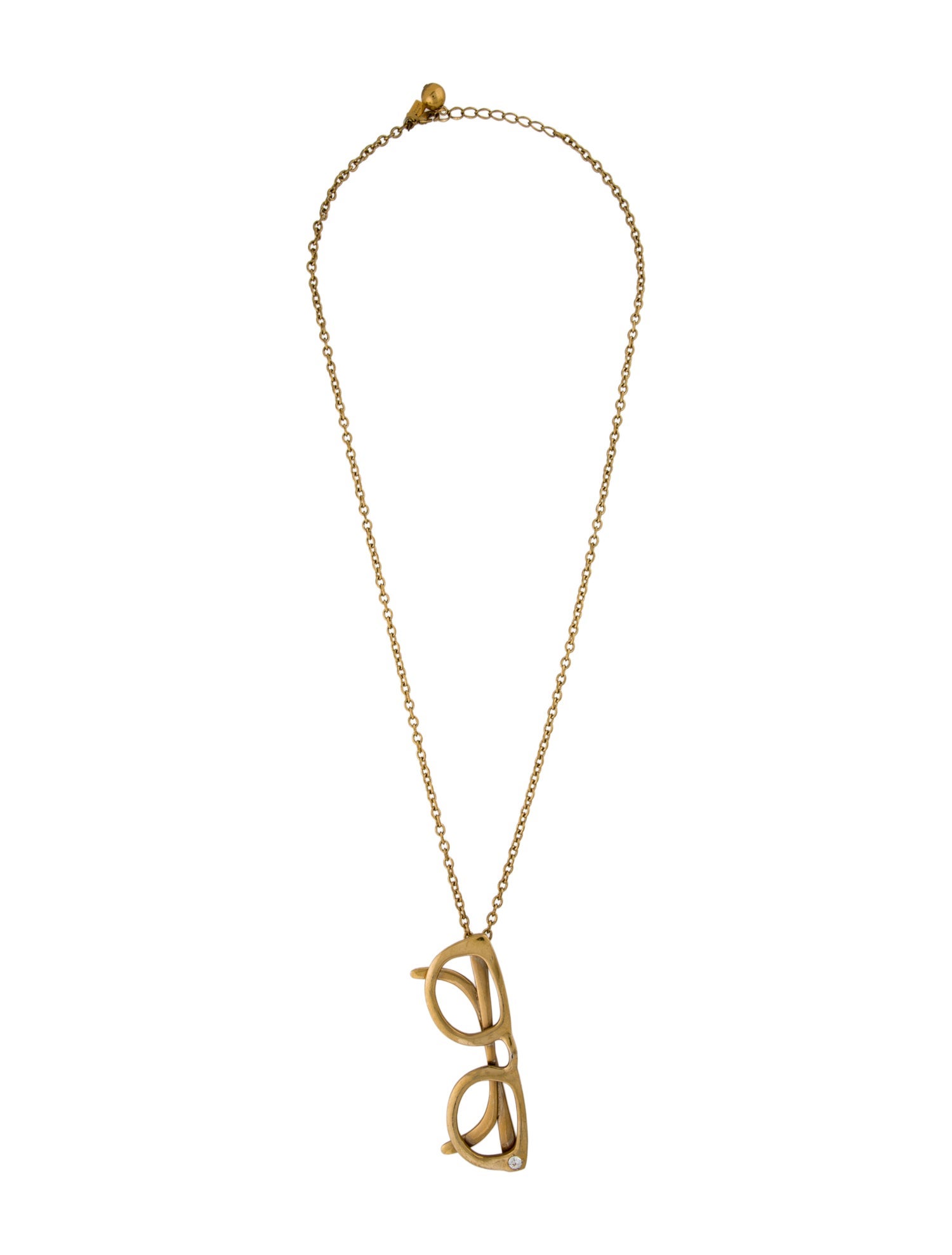 Kate Spade New York Crystal 'Read Between The Lines' Glasses Pendant Necklace